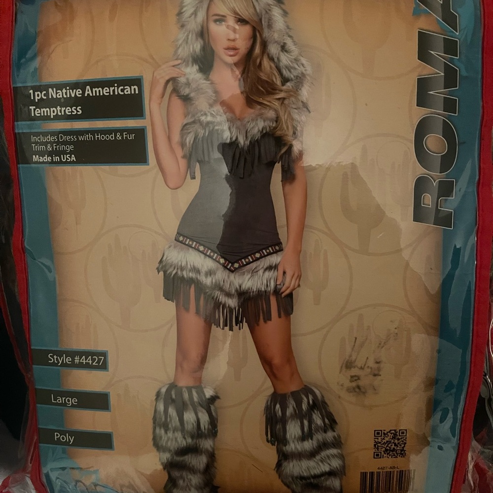 Vintage Roma Costume. Native American Temptress